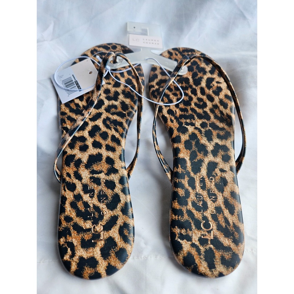 LC Lauren Conrad Flip Flop Sandals Women's Cherry Honey Thong Shoes Size 9